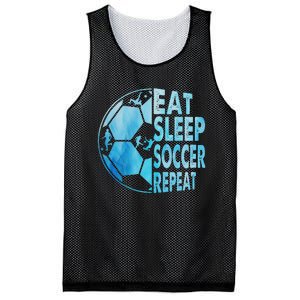 Eat Sleep Soccer Repeat Gift Mesh Reversible Basketball Jersey Tank