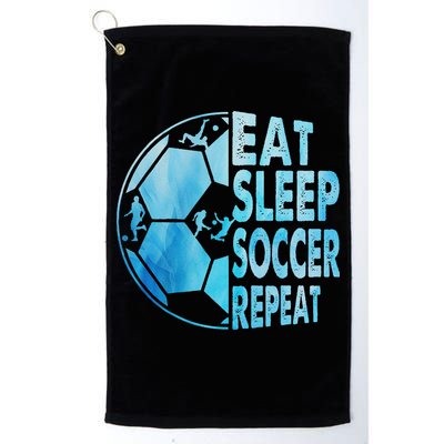 Eat Sleep Soccer Repeat Gift Golf Towel