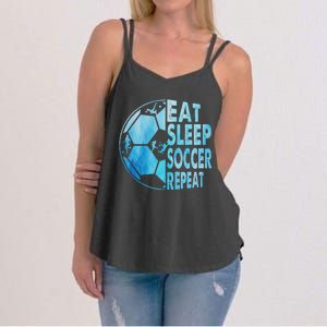 Eat Sleep Soccer Repeat Gift Women's Strappy Tank