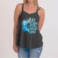 Eat Sleep Soccer Repeat Gift Women's Strappy Tank