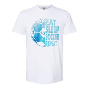 Eat Sleep Soccer Repeat Gift Softstyle CVC T-Shirt