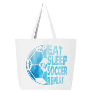 Eat Sleep Soccer Repeat Gift 25L Jumbo Tote