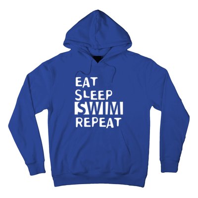 Eat Sleep Swim Repeat Varsity Swim Team Swimming Swim Mom Funny Gift Hoodie