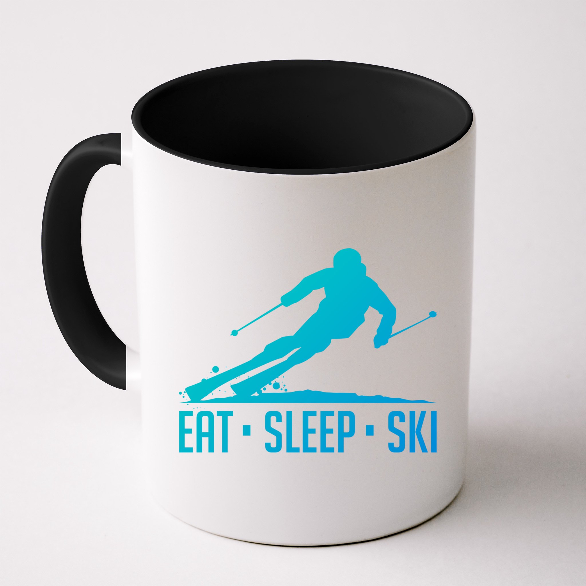 Eat Sleep Ski Skiing Skier Snow Winter Vacation Gift Mug