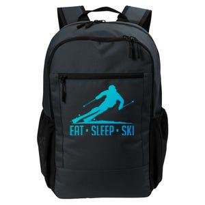 Eat Sleep Ski Skiing Skier Snow Winter Vacation Gift Daily Commute Backpack