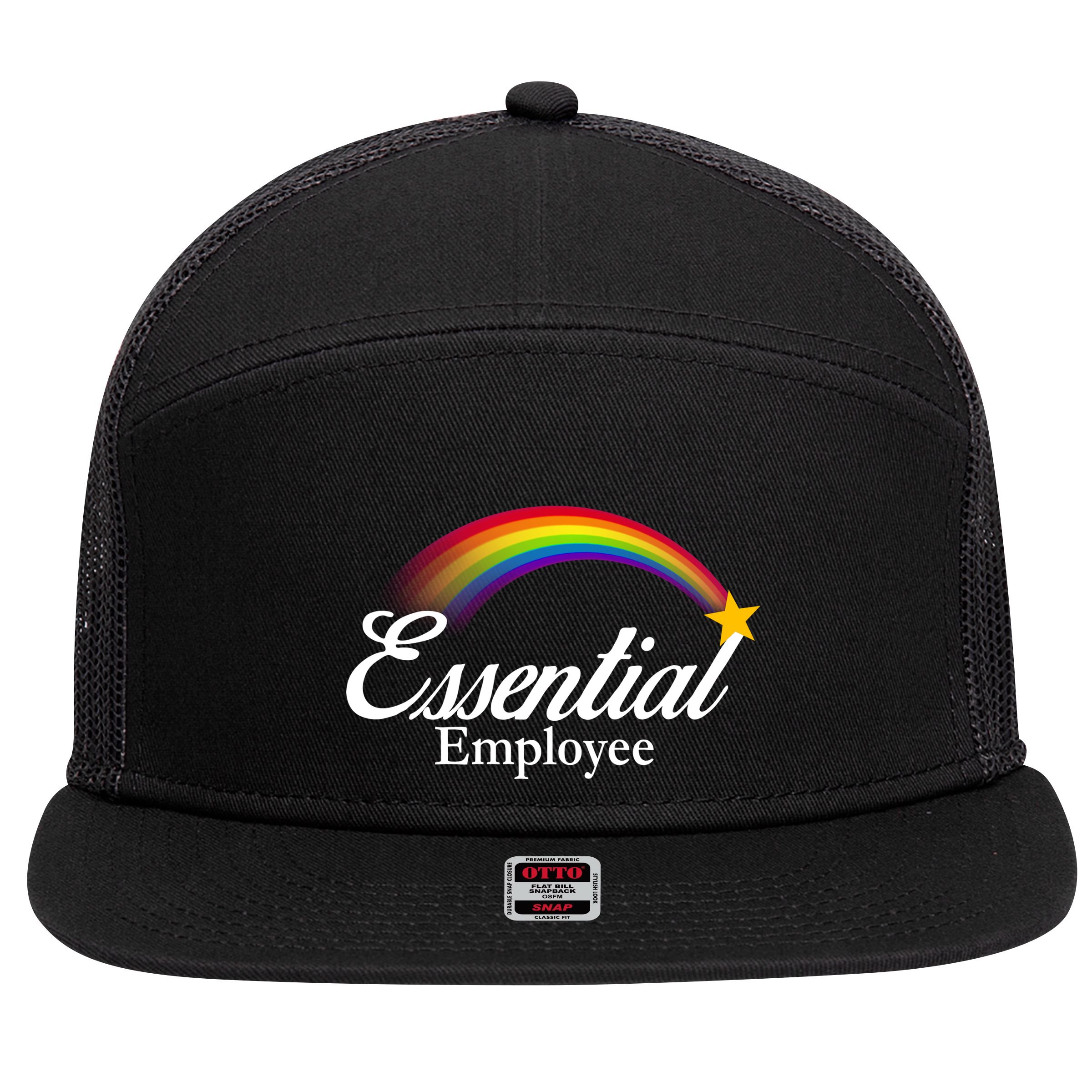 Essential Employee Shooting Star 7 Panel Mesh Trucker Snapback Hat