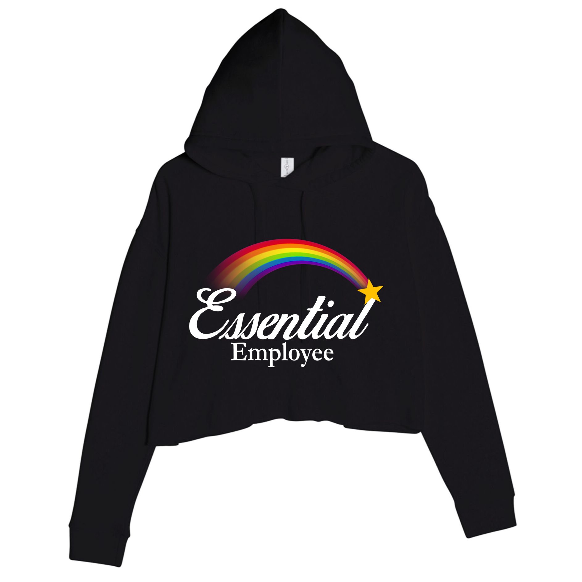 Essential Employee Shooting Star Crop Fleece Hoodie