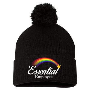 Essential Employee Shooting Star Pom Pom 12in Knit Beanie