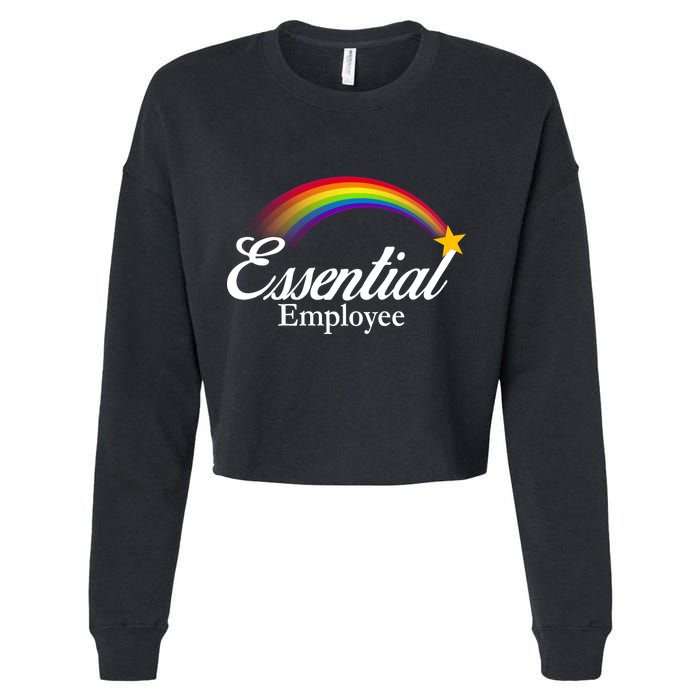 Essential Employee Shooting Star Cropped Pullover Crew