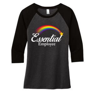 Essential Employee Shooting Star Women's Tri-Blend 3/4-Sleeve Raglan Shirt