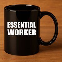 Essential Worker 11oz C Handle Ceramic Mug