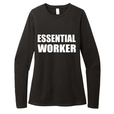 Essential Worker Womens CVC Long Sleeve Shirt