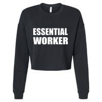 Essential Worker Cropped Pullover Crew