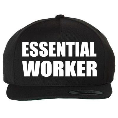 Essential Worker Wool Snapback Cap