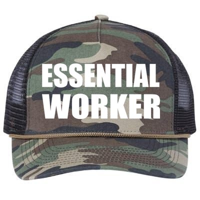 Essential Worker Retro Rope Trucker Hat Cap