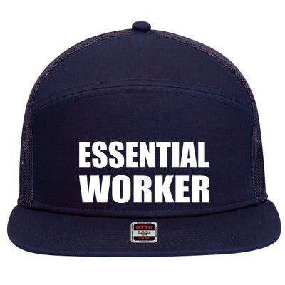 Essential Worker 7 Panel Mesh Trucker Snapback Hat