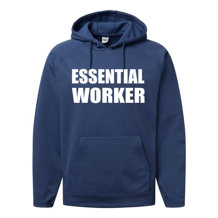 Essential Worker Performance Fleece Hoodie