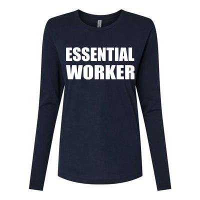 Essential Worker Womens Cotton Relaxed Long Sleeve T-Shirt