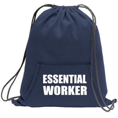 Essential Worker Sweatshirt Cinch Pack Bag