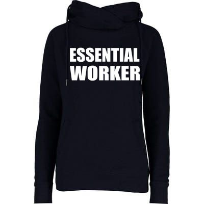 Essential Worker Womens Funnel Neck Pullover Hood