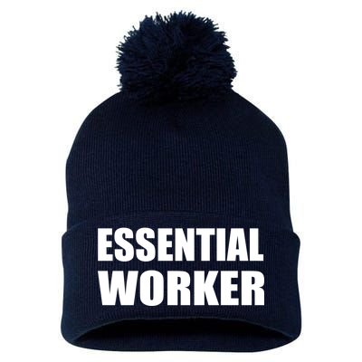 Essential Worker Pom Pom 12in Knit Beanie