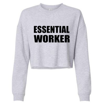 Essential Worker Cropped Pullover Crew