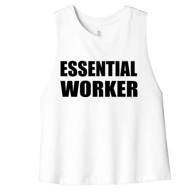 Essential Worker Women's Racerback Cropped Tank