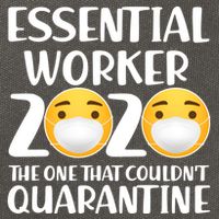 Essential Worker The One That Couldn't Quarantine Cotton Canvas Backpack