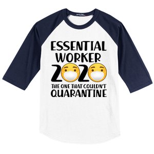 Essential Worker The One That Couldn't Quarantine Baseball Sleeve Shirt