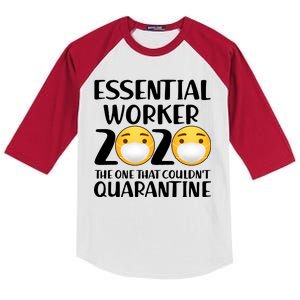 Essential Worker The One That Couldn't Quarantine Kids Colorblock Raglan Jersey