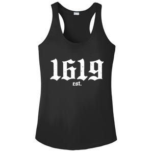 Est 1619 Black African American History Ladies PosiCharge Competitor Racerback Tank