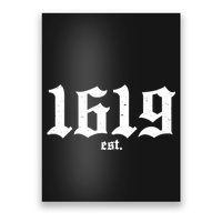 Est 1619 Black African American History Poster