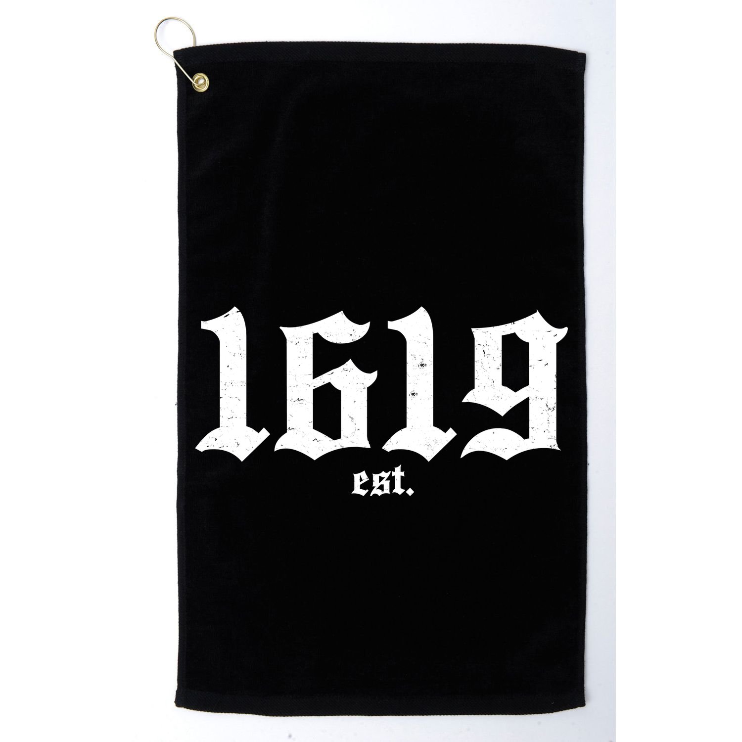 Est 1619 Black African American History Golf Towel