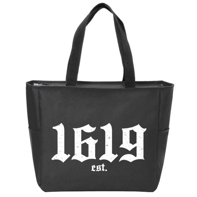 Est 1619 Black African American History Zip Tote Bag