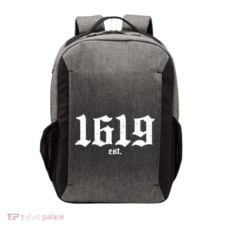 Est 1619 Black African American History Vector Backpack