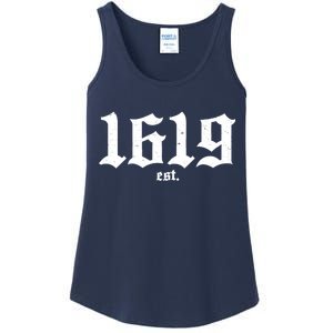 Est 1619 Black African American History Ladies Essential Tank