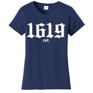 Est 1619 Black African American History Women's T-Shirt