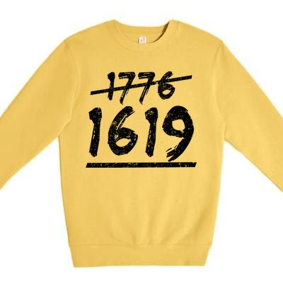 Est 1776 Black History Ancestors 1619 Premium Crewneck Sweatshirt