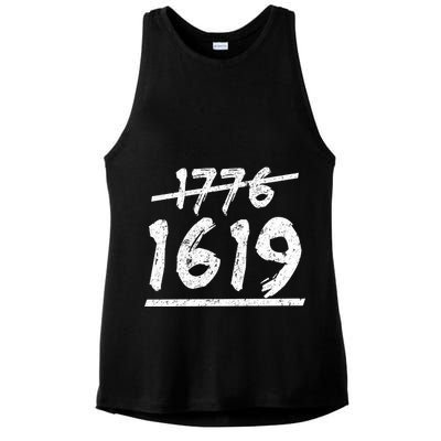 Est 1776 Black History Ancestors 1619 Ladies PosiCharge Tri-Blend Wicking Tank