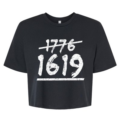 Est 1776 Black History Ancestors 1619 Bella+Canvas Jersey Crop Tee