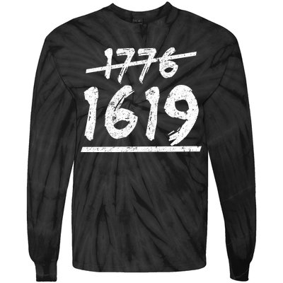 Est 1776 Black History Ancestors 1619 Tie-Dye Long Sleeve Shirt