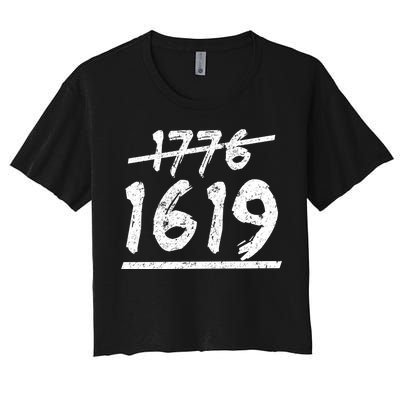 Est 1776 Black History Ancestors 1619 Women's Crop Top Tee