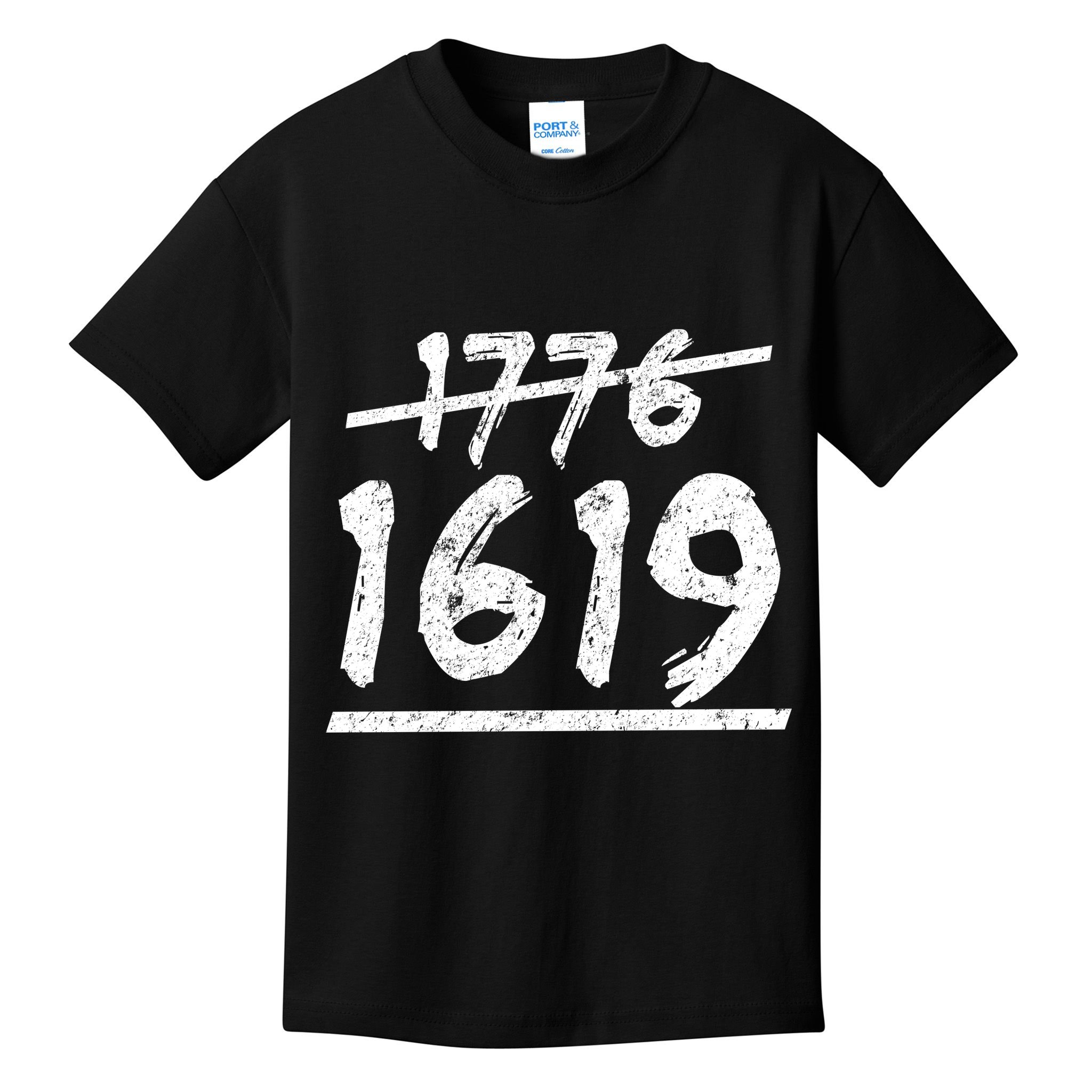 Est 1776 Black History Ancestors 1619 Kids T-Shirt