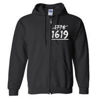 Est 1776 Black History Ancestors 1619 Full Zip Hoodie