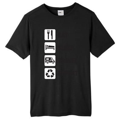 Eat Sleep Travel Repeat Camping Rv Trailer Home Family Trip Gift Tall Fusion ChromaSoft Performance T-Shirt