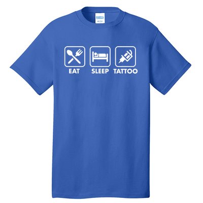 Eat Sleep Tattoo Ink Cute Tattoo Gun Machine Artist Stuff Gift Tall T-Shirt