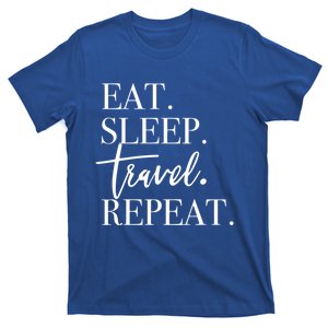 Eat Sleep Travel Repeat Holiday Vacay Gift T-Shirt