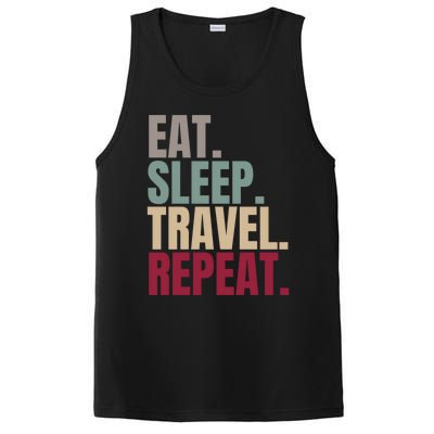 Eat Sleep Travel Repeat Gift PosiCharge Competitor Tank