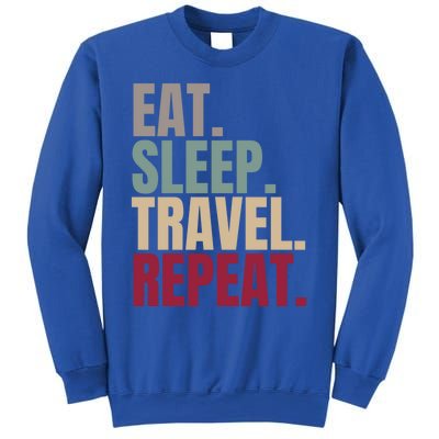 Eat Sleep Travel Repeat Gift Sweatshirt