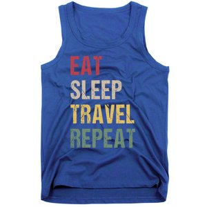 Eat Sleep Travel Repeat Gift Tank Top